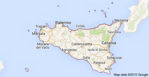 MAP OF SICILY